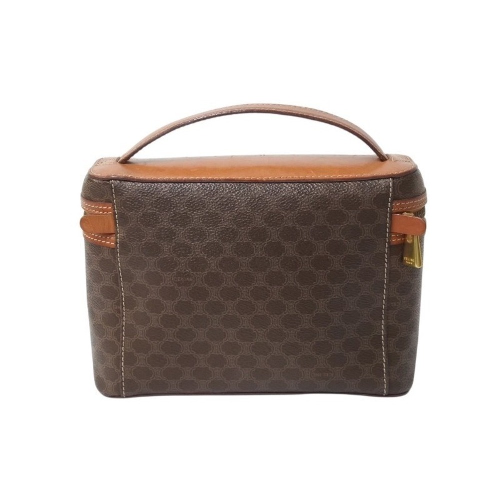 Celine cosmetic brown handbag Macadam vanity pouch bag